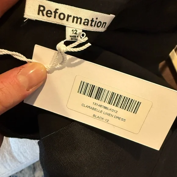 Reformation Clarabelle Linen Dress - threedaughtersproperties.com